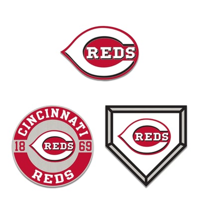 Cincinnati Reds WinCraft Three-Piece Collector Pin Set