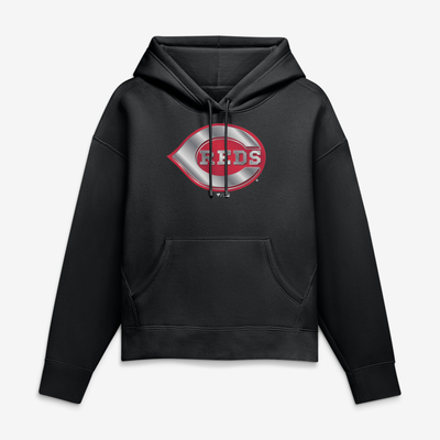 Cincinnati Reds Women's Forged Mascot Hoodie - Black