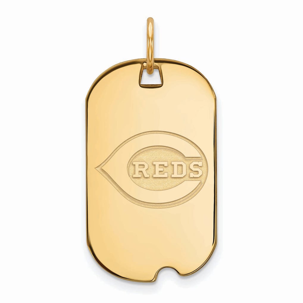 Cincinnati Reds Women's Gold-Plated Small Dog Tag