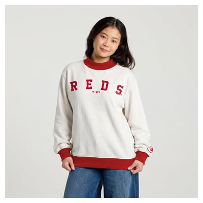 Cincinnati Reds Fanatics Women's Sweatshirt - Cream