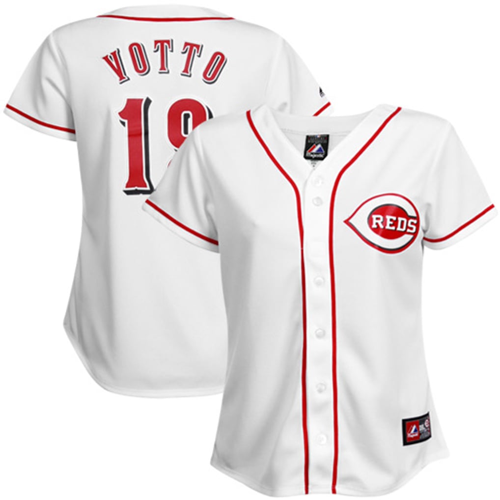 Women's Cincinnati Reds Joey Votto Majestic White Player Replica Jersey