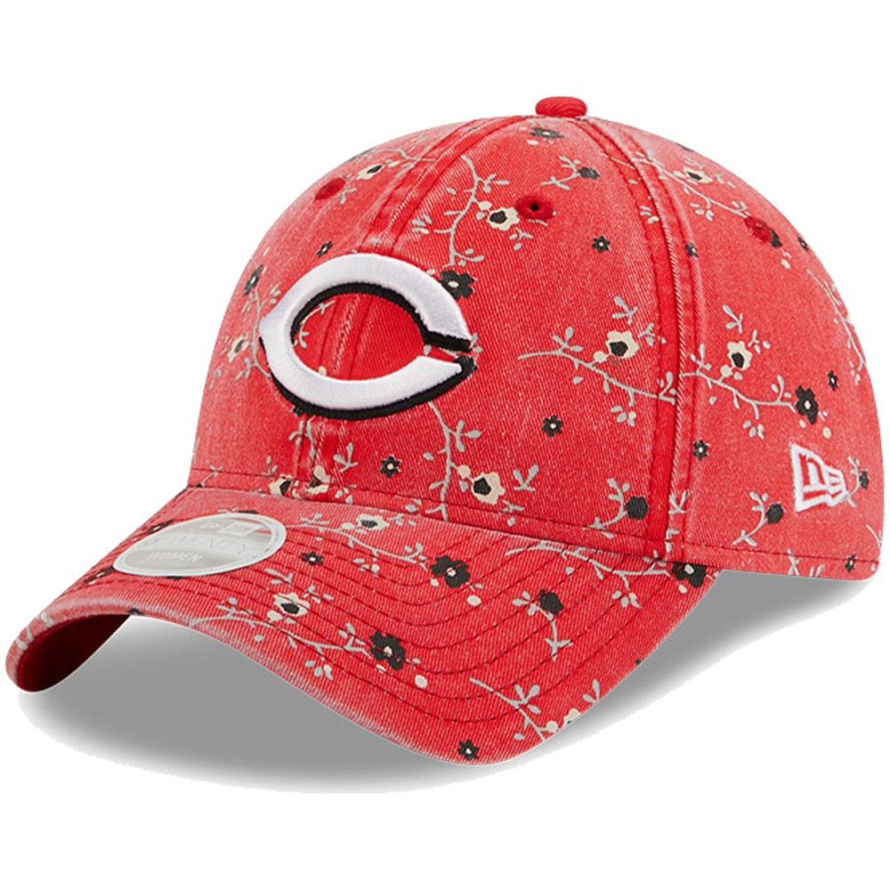 Women's Cincinnati Reds New Era Red Team Blossom 9TWENTY Adjustable Hat