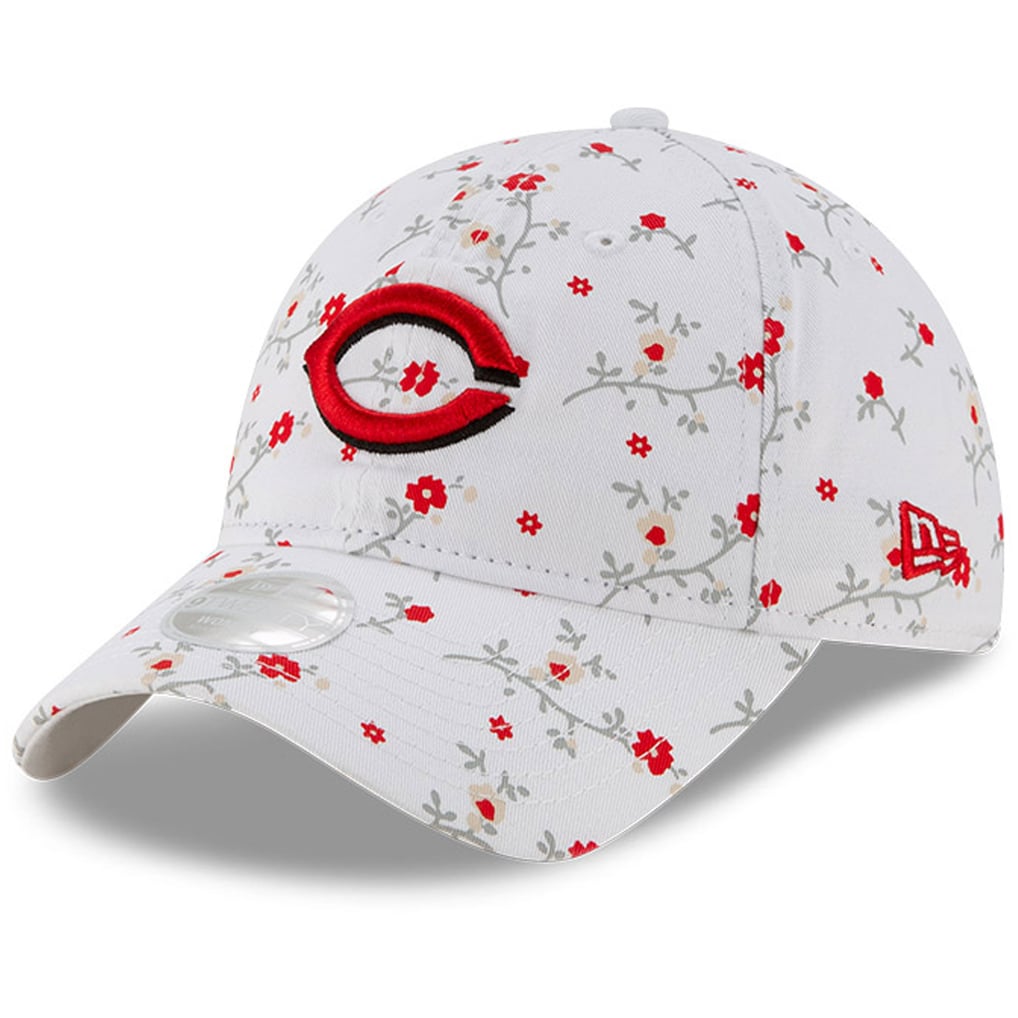 Women's Cincinnati Reds New Era White Blossom 9TWENTY Adjustable Hat