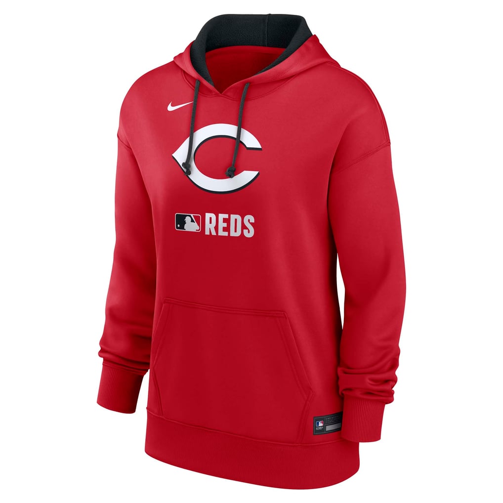Women's Cincinnati Reds Nike Red Authentic Collection Therma Hoodie
