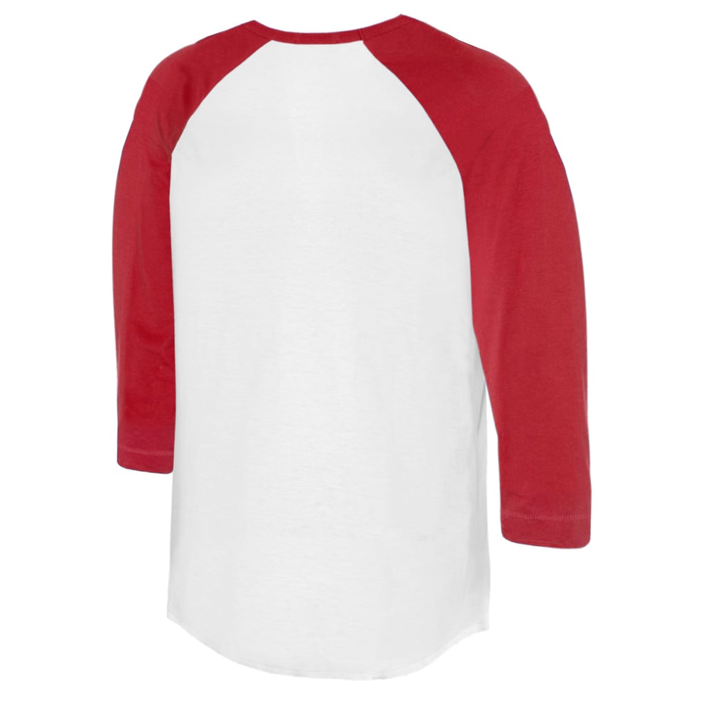 Cincinnati Reds Tiny Turnip Women's Blooming Baseballs 3/4-Sleeve Raglan T-Shirt - White/Red