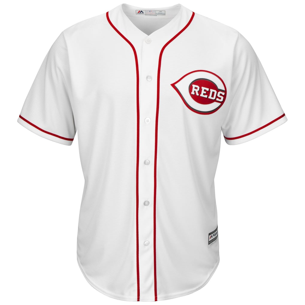 Youth Cincinnati Reds Majestic White Home Cool Base Jersey