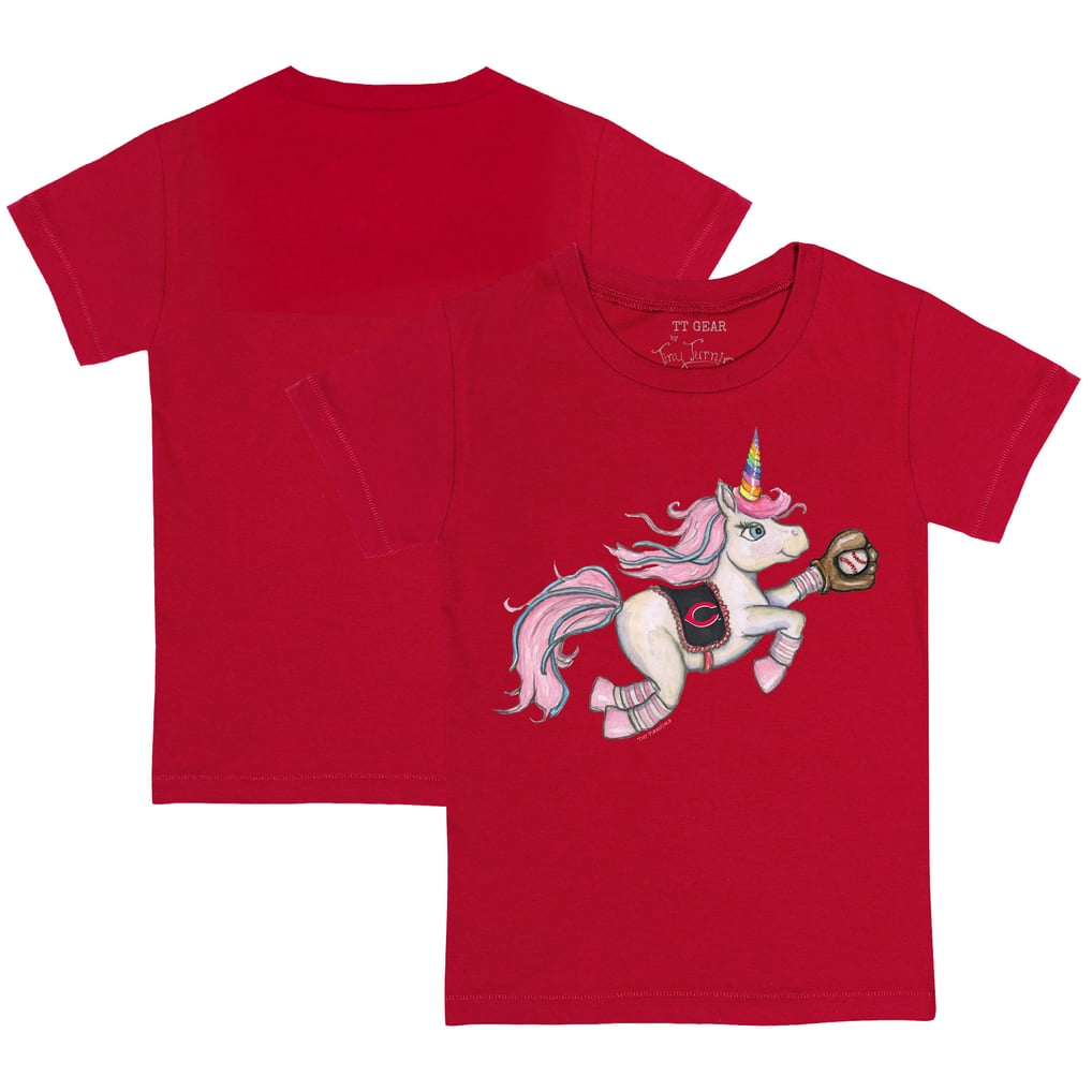 Cincinnati Reds Tiny Turnip Youth Unicorn T-Shirt - Red