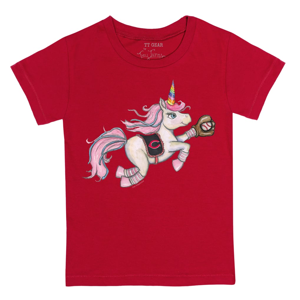 Cincinnati Reds Tiny Turnip Youth Unicorn T-Shirt - Red