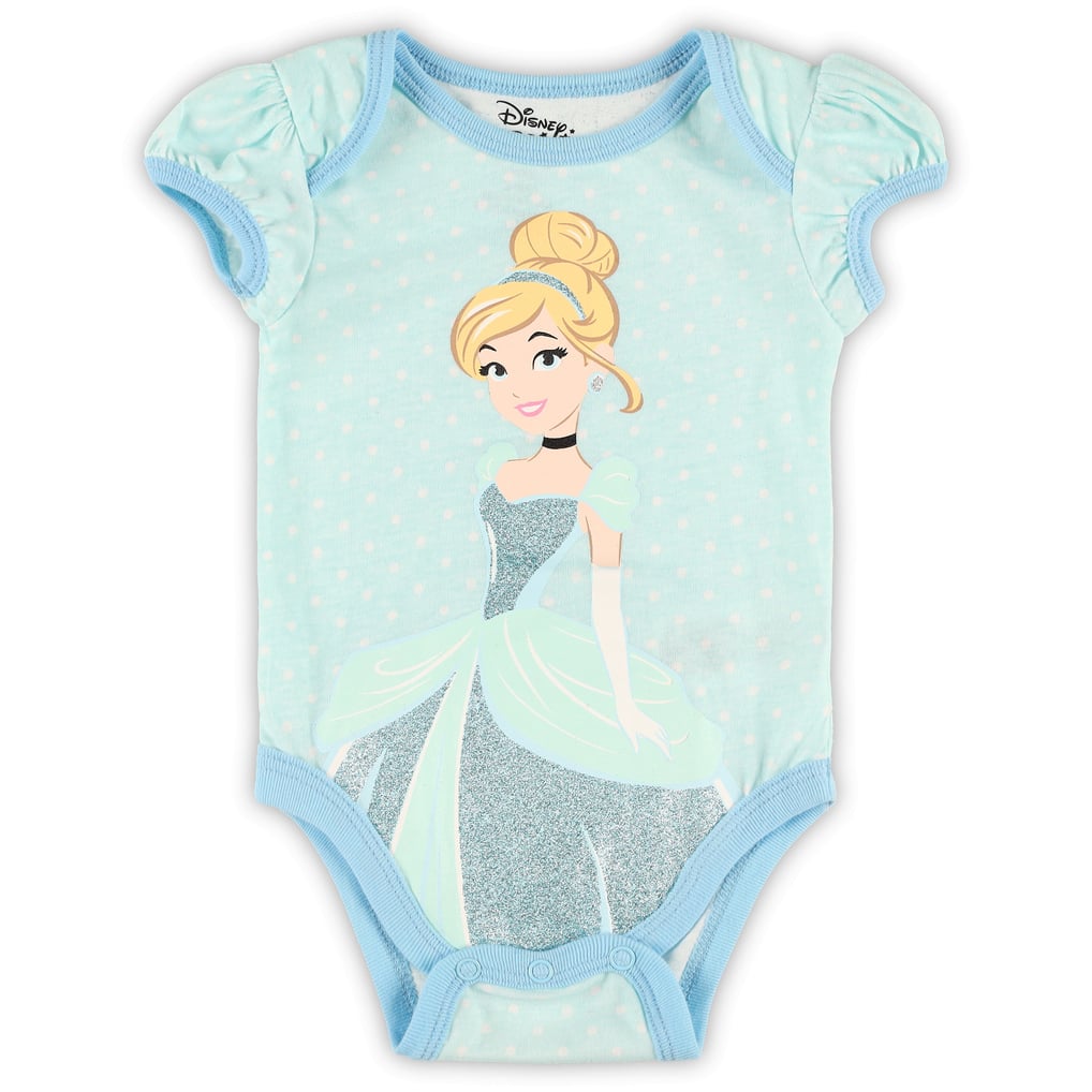  Cinderella Newborn & Infant Bodysuit & Bib Three-Pack Set - Blue
