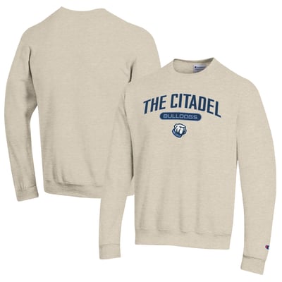 Citadel Bulldogs Champion Powerblend Sweatshirt - Oatmeal