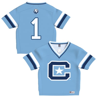 Citadel Bulldogs GameDay Greats Toddler Lightweight Collegiate Football Fashion Jersey - Light Blue