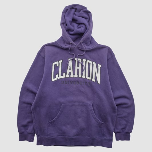 Clarion Golden Eagles Jansport 2000s Hooded Pullover Sweatshirt - Purple - S by Fanatics Real Vintage