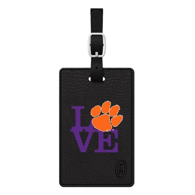 Clemson Tigers Love Bag Tag - Black