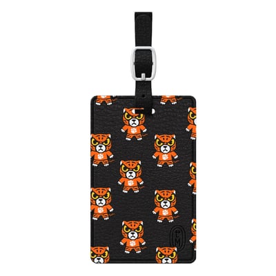 Clemson Tigers Mascot Tokyodachi Luggage Tag - Black
