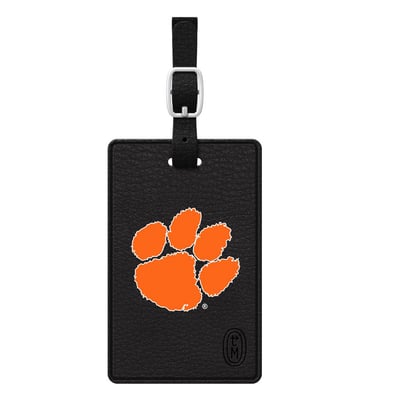 Clemson Tigers V2 Black Bag Tag - Black