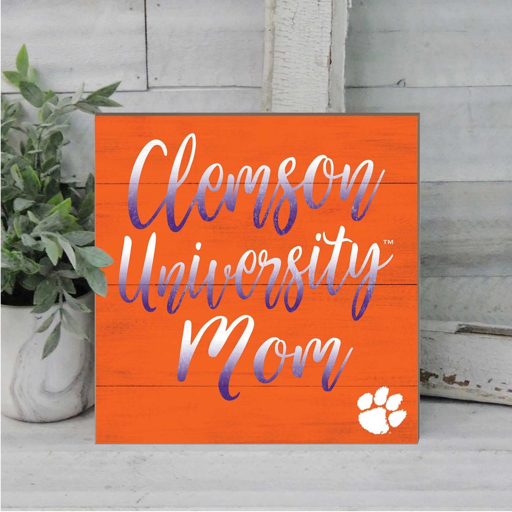 Clemson Tigers 10'' x 10'' Mom Plaque