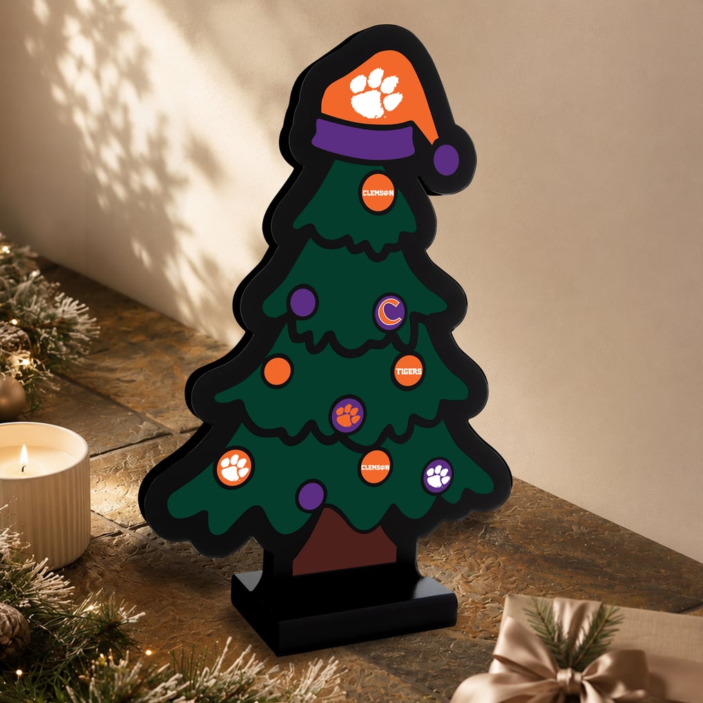 Clemson Tigers 12" Christmas Tree LED Infinity Light