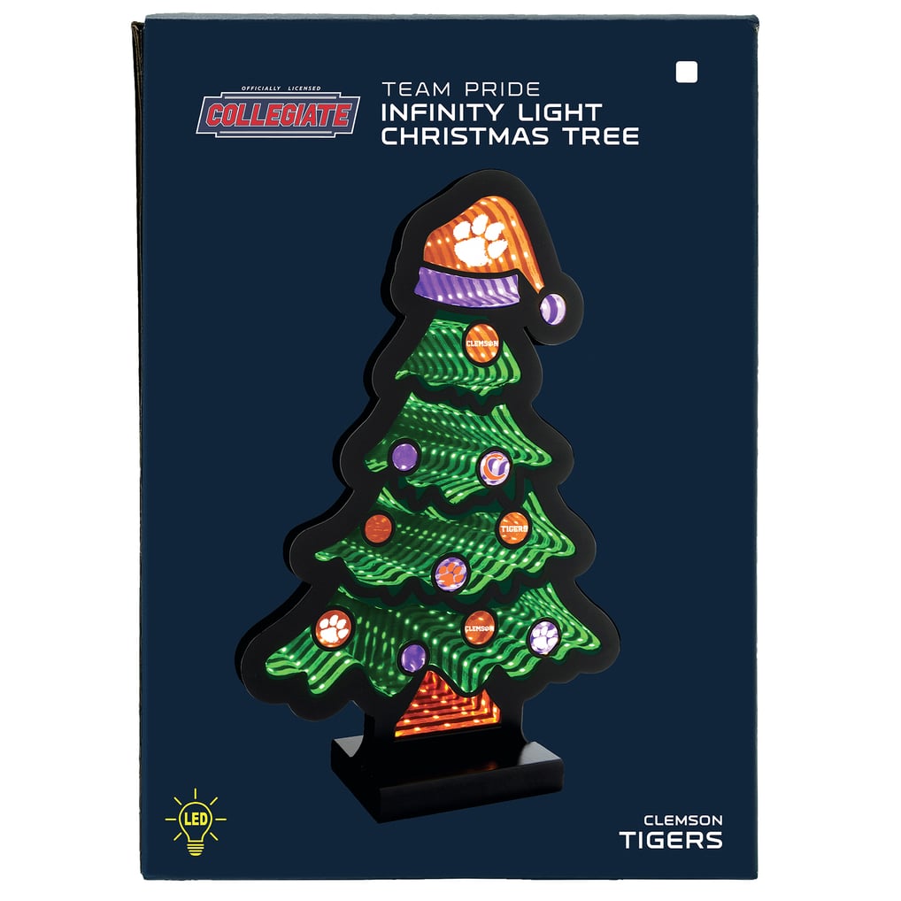 Clemson Tigers 12" Christmas Tree LED Infinity Light