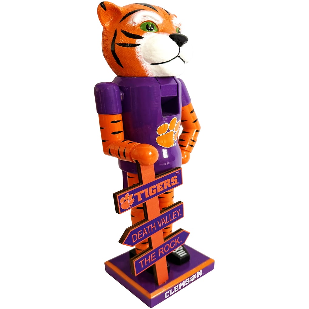 Clemson Tigers 12" Mascot Nutcracker