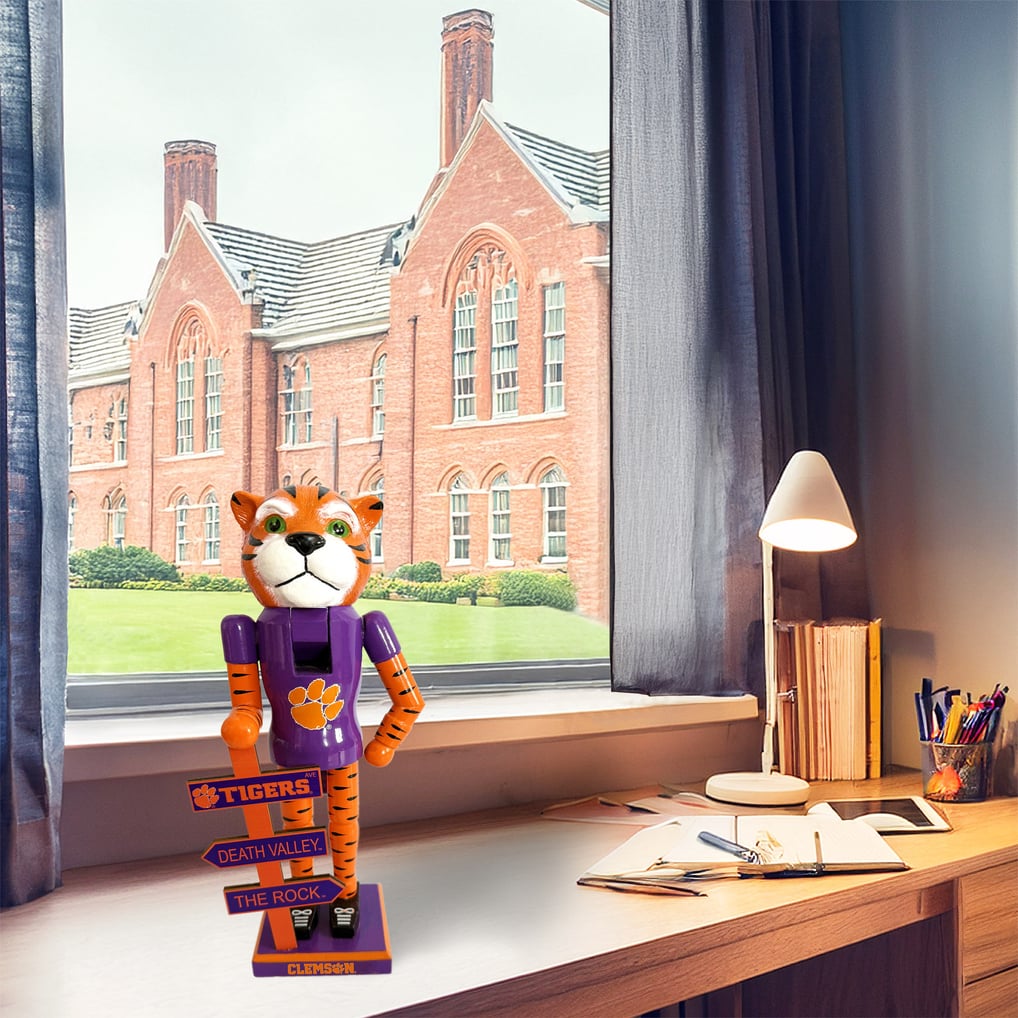 Clemson Tigers 12" Mascot Nutcracker