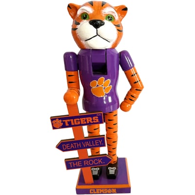 Clemson Tigers 12" Mascot Nutcracker