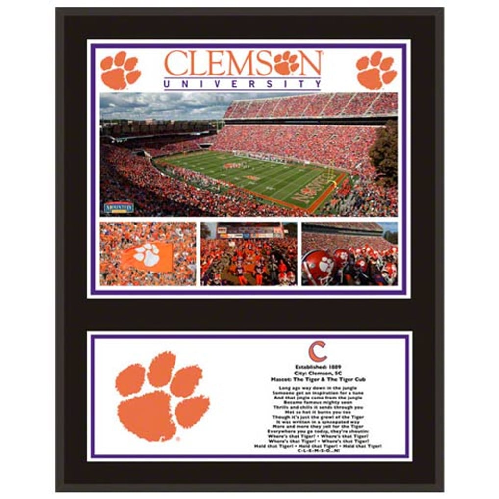 Clemson Tigers Fanatics Authentic 12" x 15" Sublimated Team Plaque