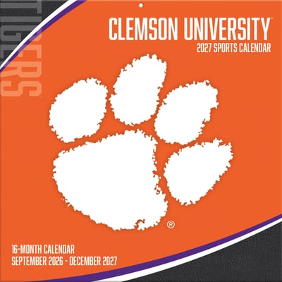 Clemson Tigers 2027 12” x 12” Team Wall Calendar