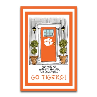 Clemson Tigers As For Me 12" x 18" Garden Flag