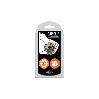 Clemson Tigers Cap Clip with 2 Magnetic Markers Set