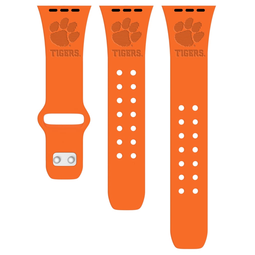 Clemson Tigers Debossed Silicone Apple Watch Band