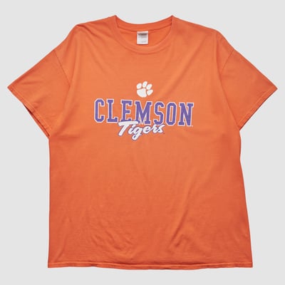 Clemson Tigers Gildan 2000s T-shirt - Orange - XL by Fanatics Real Vintage