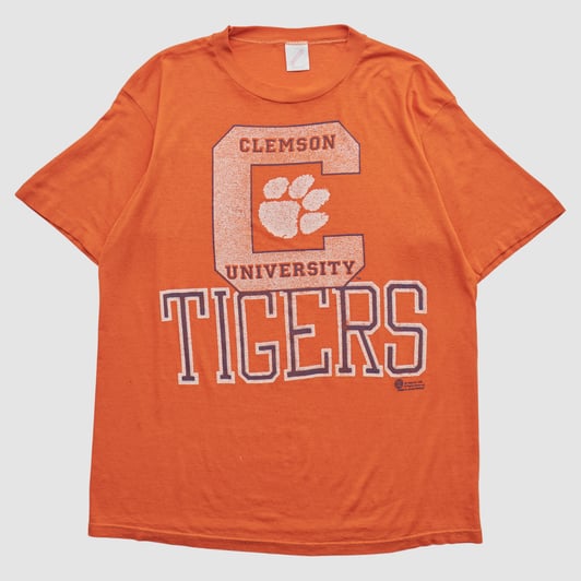 Clemson Tigers Jerzees 90s T-shirt - Orange - L by Fanatics Real Vintage