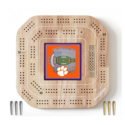 Clemson Tigers StadiumView Cribbage Game