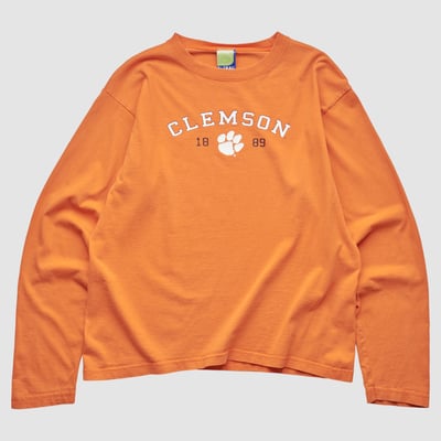 Clemson Tigers U-Trau 2000s Long Sleeve T-shirt - Orange - S by Fanatics Real Vintage