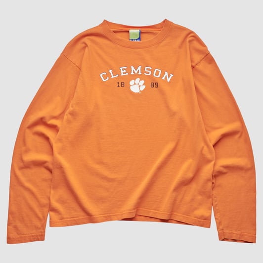 Clemson Tigers U-Trau 2000s Long Sleeve T-shirt - Orange - S by Fanatics Real Vintage