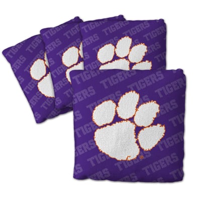 Clemson Tigers Fanpoint Four-Piece Cornhole Bag Set