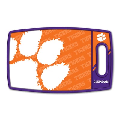 Clemson Tigers Fanpoint Logo Series Cutting Board