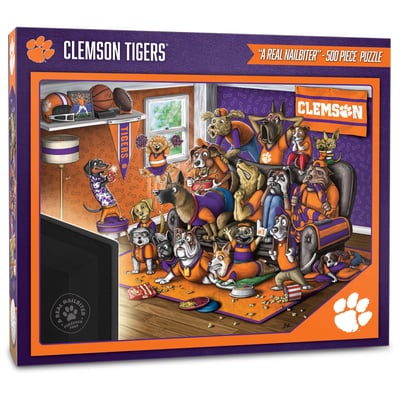 Clemson Tigers Fanpoint Purebred Fans 18'' x 24'' A Real Nailbiter 500-Piece Puzzle