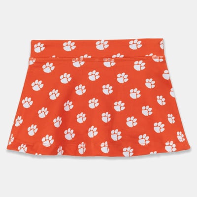 Clemson Tigers ZooZatz Girls Toddler All-Over Print Tennis Skort - Orange