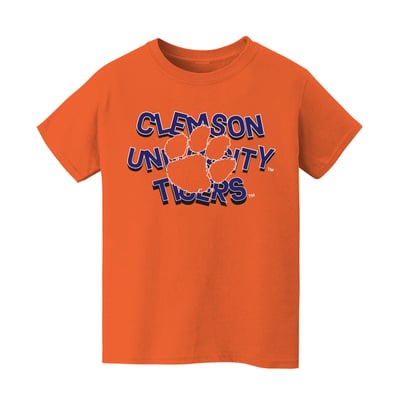 Clemson Tigers Vive La Fete Infant Mascot & Name T-Shirt - Orange
