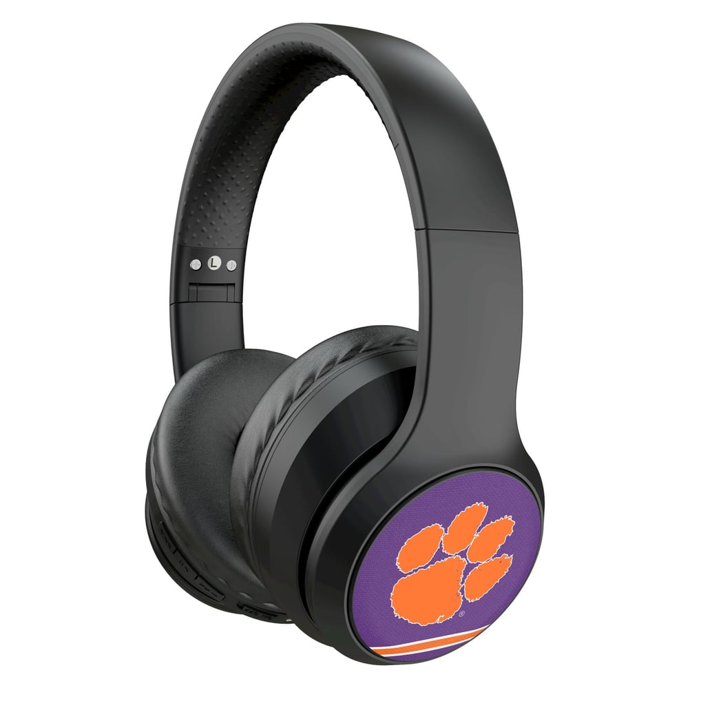 Clemson Tigers Keyscaper Stripe Wireless Bluetooth Headphones With Case
