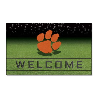Clemson Tigers Logo Brands 18" x 30" Crumb Rubber Door Mat