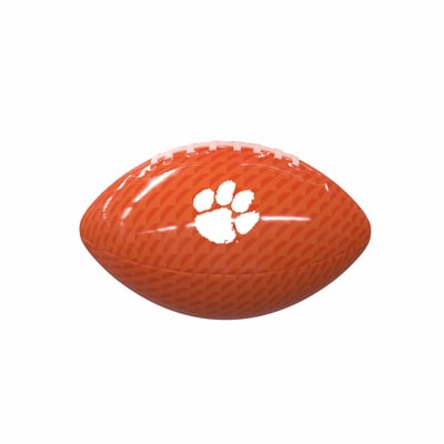 Clemson Tigers Logo Brands Rubber Glossy Mini Football