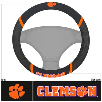 Clemson Tigers Logo Brands Steering Wheel Cover