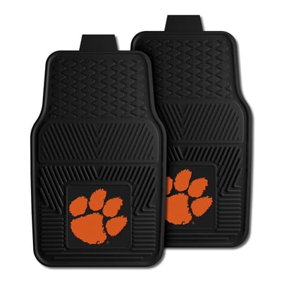 Clemson Tigers Logo Brands Two-Piece Vinyl Car Mat Set