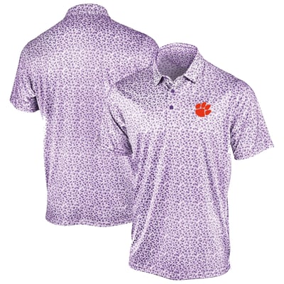 Clemson Tigers Antigua Flourish Polo - Purple