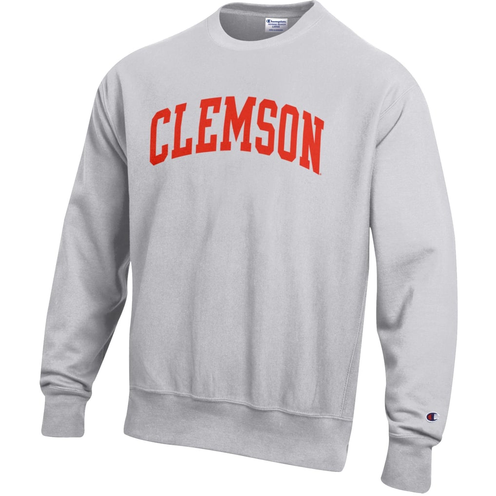 Clemson Tigers Champion Reverse Weave Fleece Sweatshirt - Gray