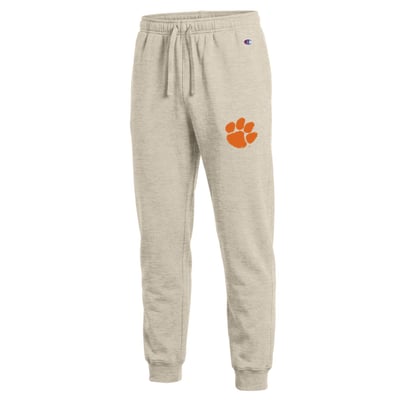 Clemson Tigers Champion All-Star Banded Fleece Sweatpants - Oatmeal