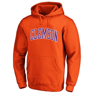  Clemson Tigers Champion Arch Over Tackle Twill Hoodie - Orange