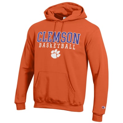 Clemson Tigers Champion Basketball Icon Hoodie - Orange